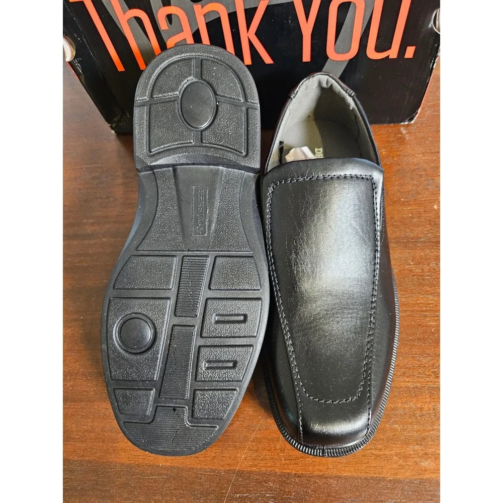 Deer Stags Greenpoint Jr Loafers Boys Size 6 Black Slip On Dress Shoes
